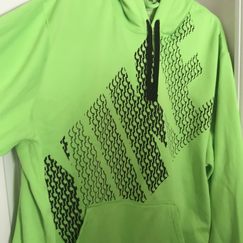 Bright Green Nike thermal jacket